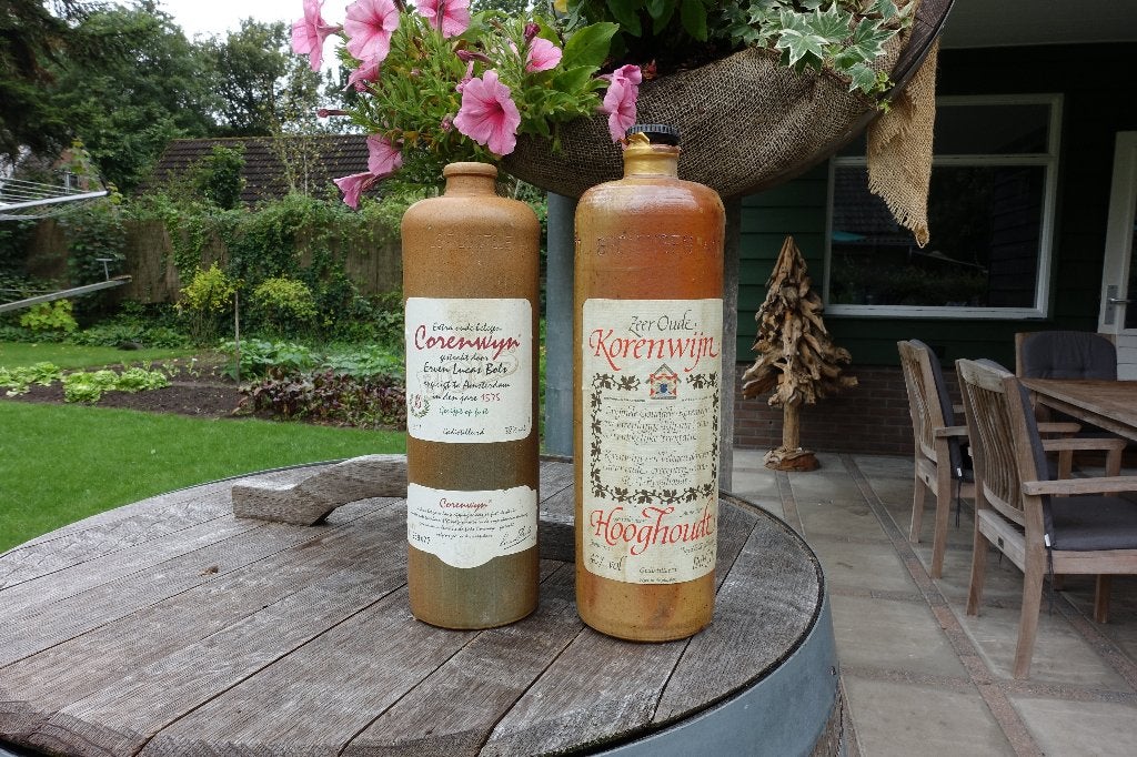 Vazen, vaas, Hooghoudt of Bols kruiken, origineel en gaaf!, Ophalen, Gebruikt, Bruin, Steen/keramiek