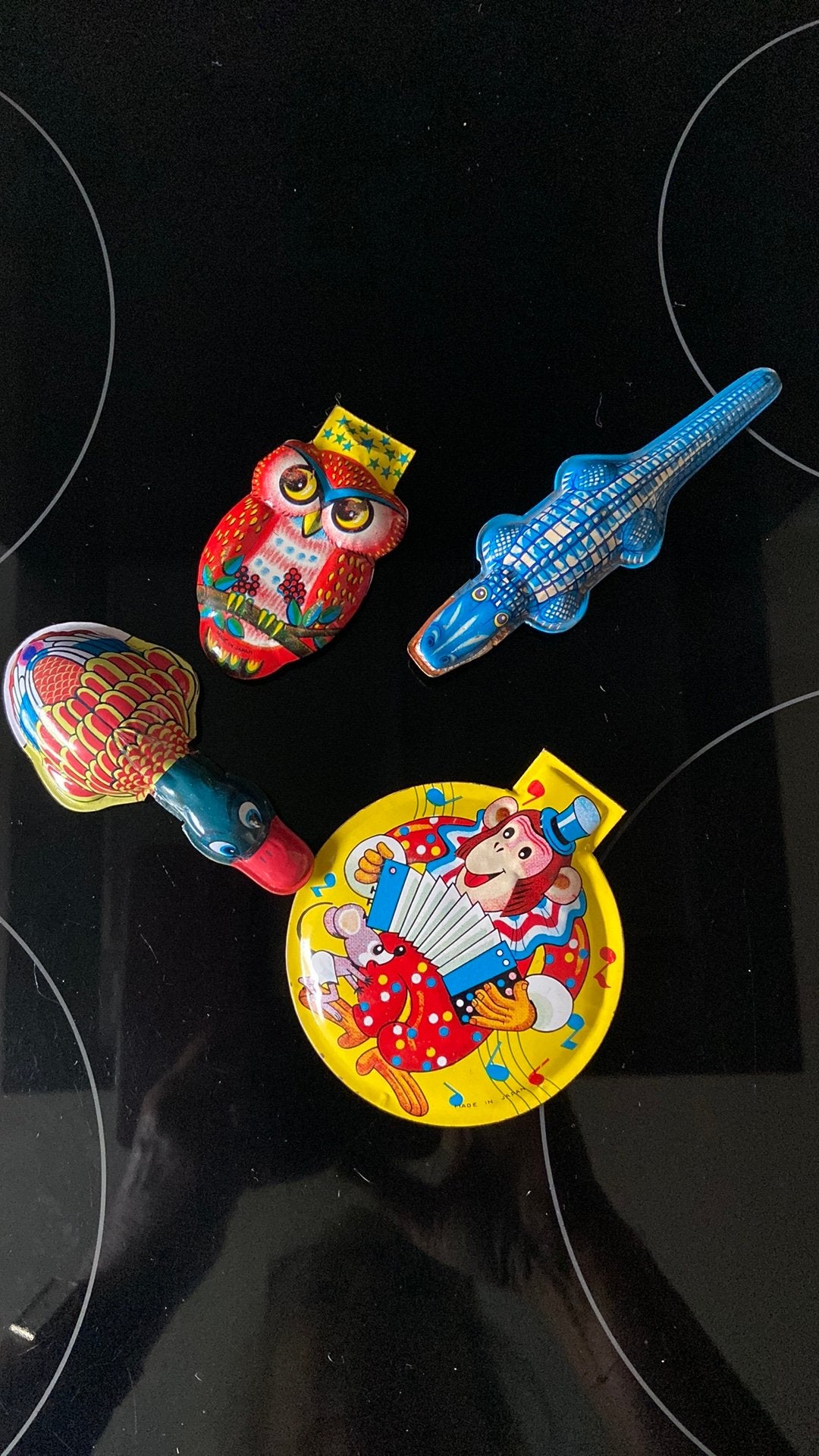 Vintage metalen klik klakker Clicker speelgoed, Ophalen of Verzenden, Gebruikt