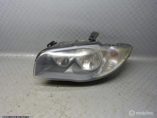Koplamp links BMW 1-serie E87 LCI ('07-'11) halogeen links, Gebruikt, Ophalen of Verzenden, BMW, BMW