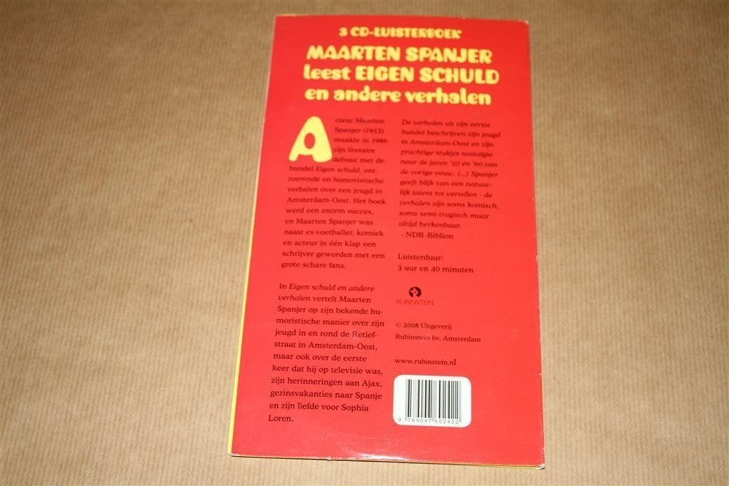 Maarten Spanjer leest. Eigen schuld e.a. verhalen., Ophalen of Verzenden