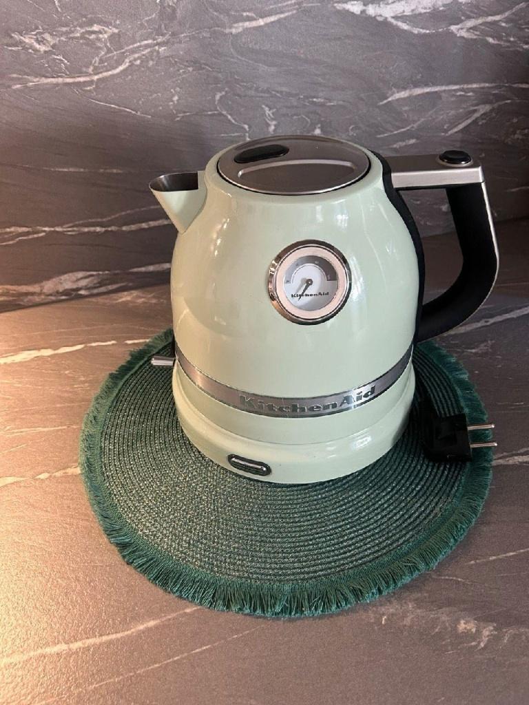 KitchenAid set pistachegroen, Witgoed en Apparatuur, Keukenmixers, 4 liter of meer, Ophalen of Verzenden, Zo goed als nieuw, 3 snelheden of meer
