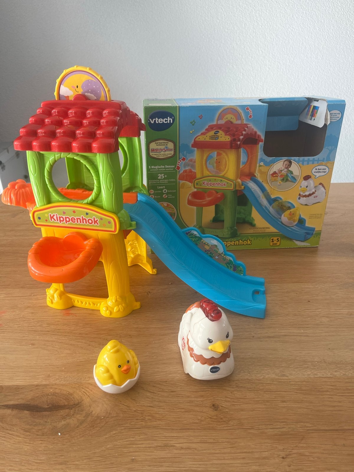 VTech Zoef Zoef Dieren Kippenhok met kip en kuiken, Ophalen of Verzenden, Gebruikt, Overige typen, Met geluid