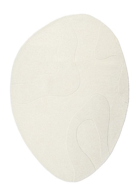 Fonq vloerkleed organisch wol 200x290 japandi nieuw, Ophalen, 200 cm of meer, Crème, Ovaal