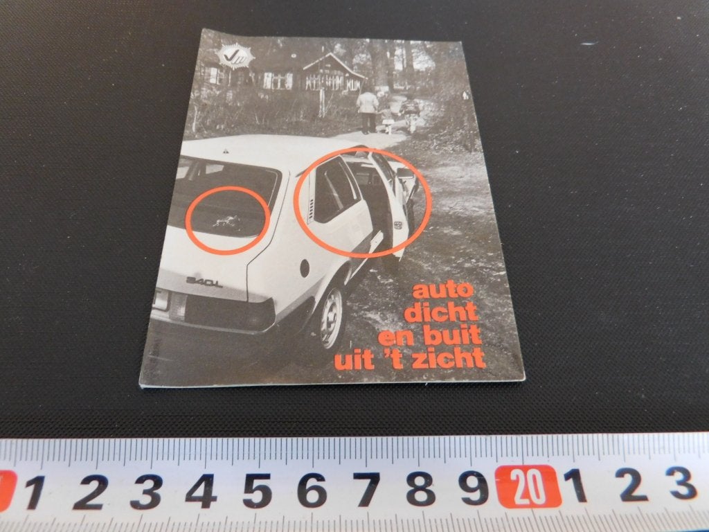 sticker Politie Voorloming Misdrijven VOLVO 340 Auto dicht *, Verzamelen, Ophalen, Zo goed als nieuw