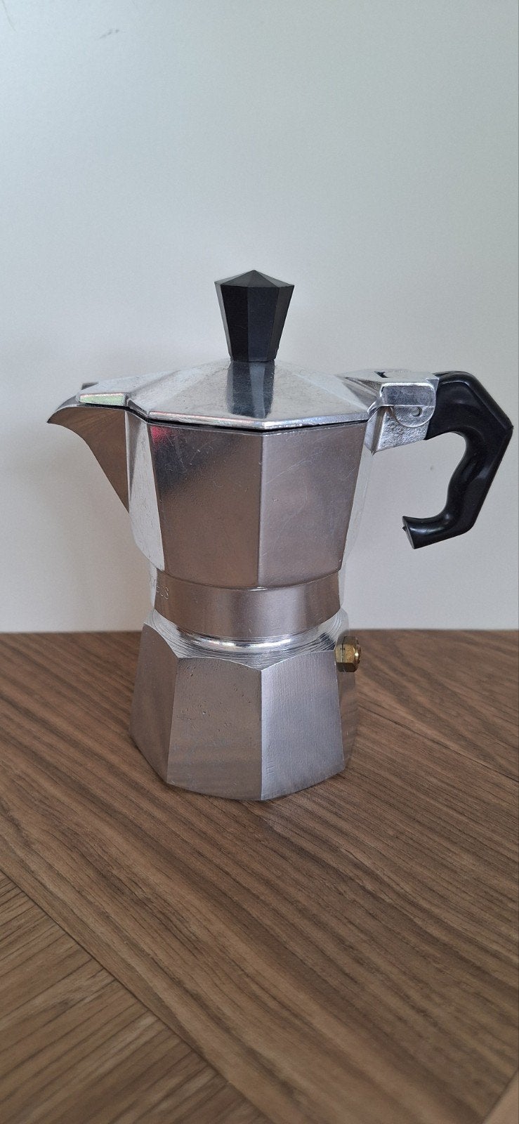 Vintage Italiaanse Mokkapot 1-kops – Trinidad Express, Espresso apparaat, Gemalen koffie, Ophalen of Verzenden, Zo goed als nieuw