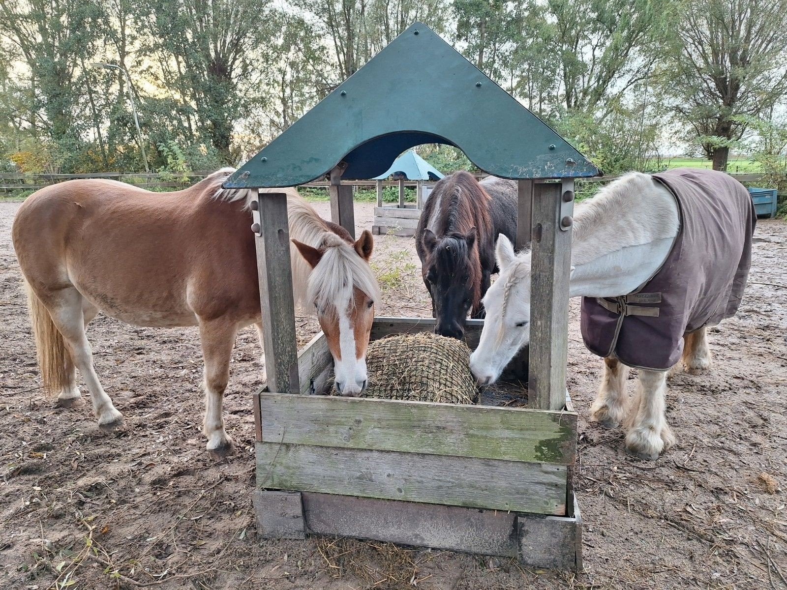 Hooihuisje, Ophalen