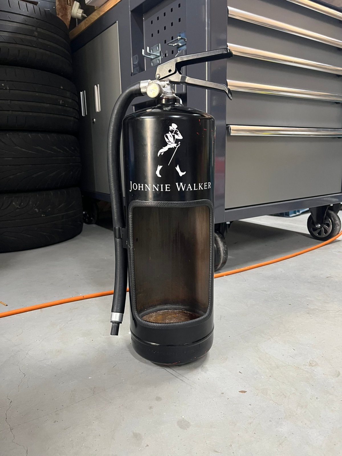 Johnnie Walker brandblusser lamp decoratie, Ophalen of Verzenden, Zo goed als nieuw