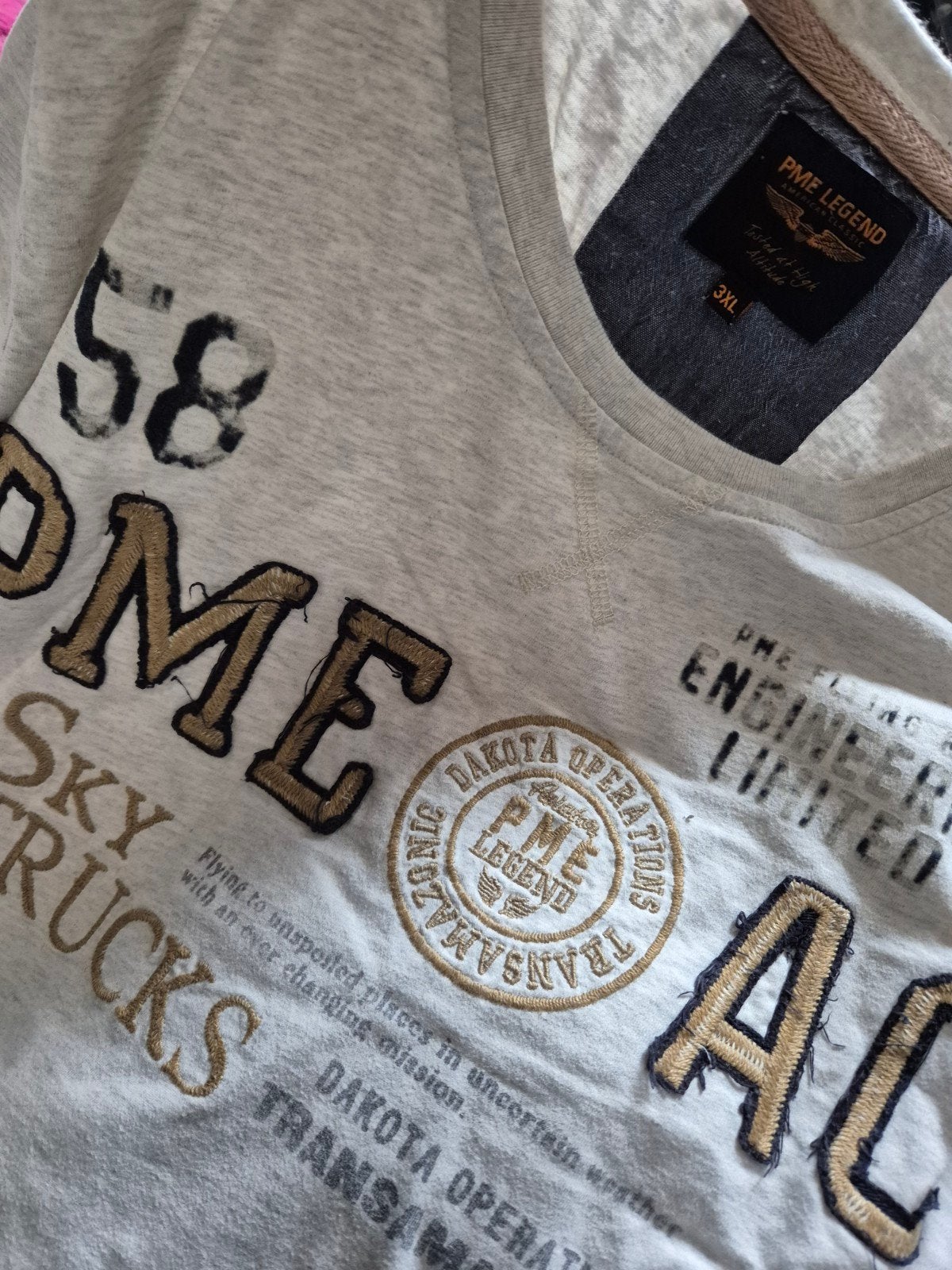 Pme Legend Pall Mall longsleeve shirt prints maat XXXL, Kleding | Heren, Grote Maten, ., Beige, Shirt, Ophalen of Verzenden