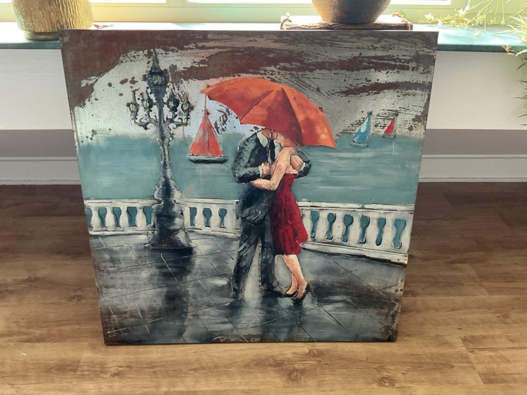 3d metalen “schilderij”, Ophalen