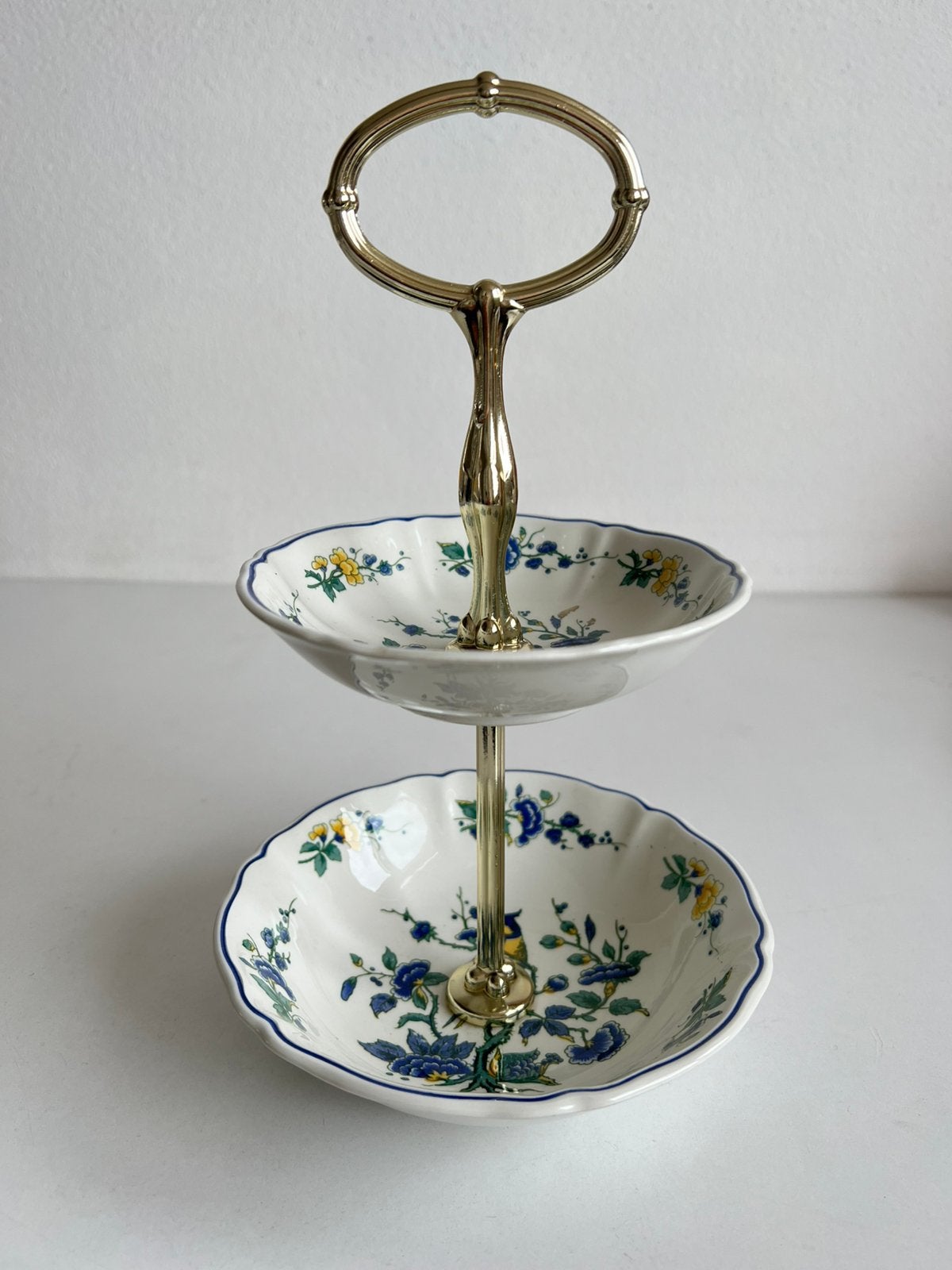 Etagère Phoenix blau Villeroy & Boch 2 laags, Etagère, Nieuw, Ophalen of Verzenden, Steen/keramiek