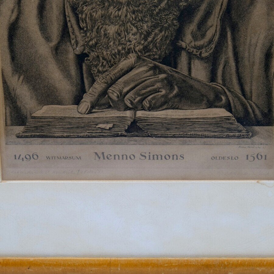 Arend Hendriks (1901-1951) - portret Menno Simons, Ophalen of Verzenden