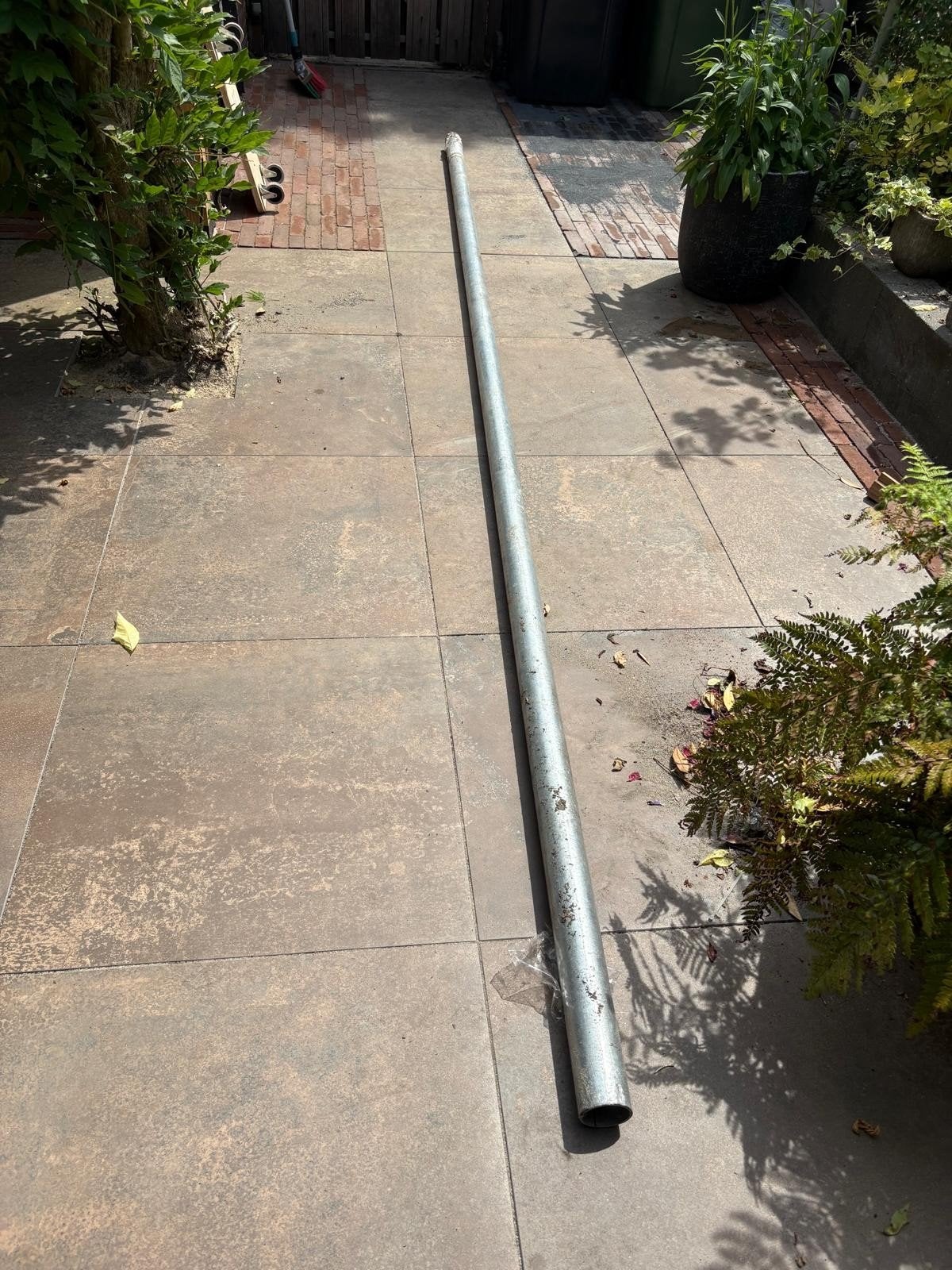 Steigerbuis 60,3 diameter 3,75 meter lang, Ophalen