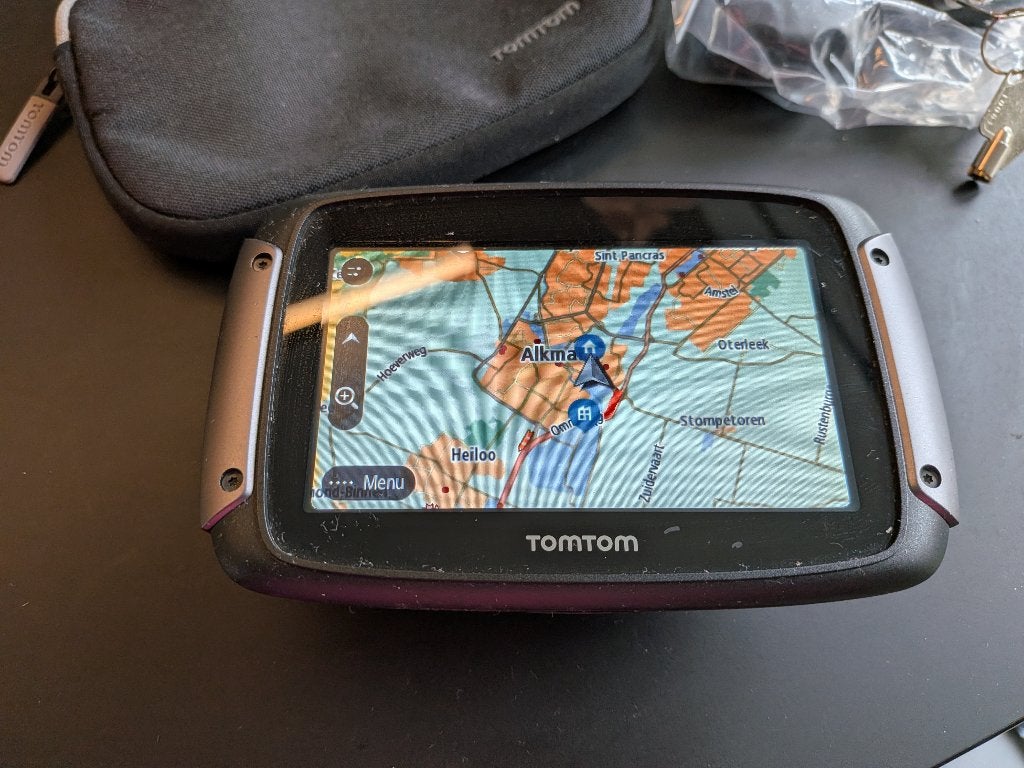tomtom Rider 550  met BMW Cradle (Garmin navigator), Ophalen of Verzenden, Zo goed als nieuw