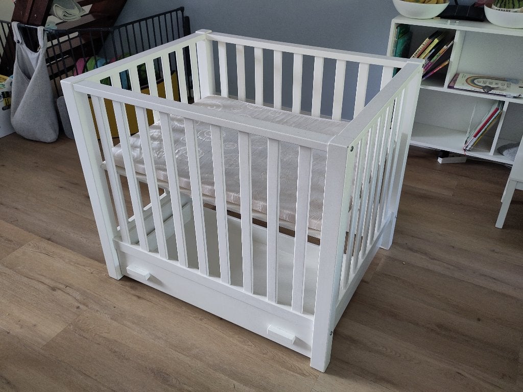 Rechthoekige Bopita box wit, Kinderen en Baby's, Ophalen, Gebruikt, Rechthoekig, In hoogte verstelbaar