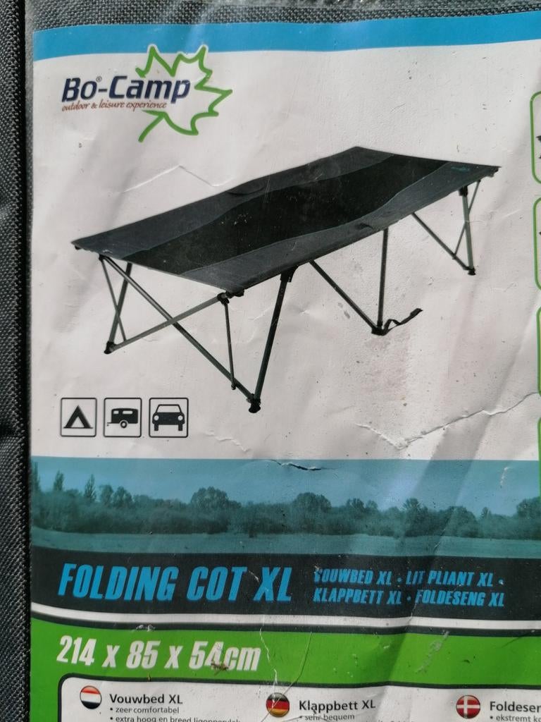 Bo Camp XL Vouwbed Stretcher Campingbed Veldbed Bed Ligbed, Caravans en Kamperen, Ophalen of Verzenden, Zo goed als nieuw