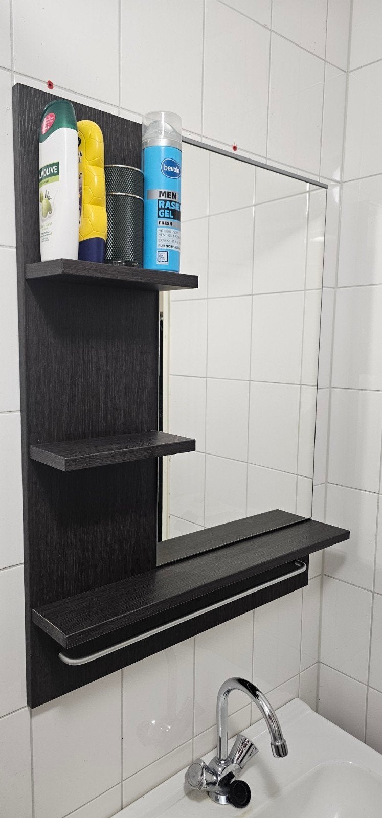 Badkamermeubels IKEA - Wastafelkast, hoge kast en spiegel, Huis en Inrichting, Ophalen, Gebruikt, 50 tot 100 cm, 25 tot 50 cm