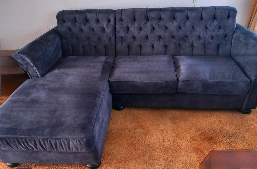 L-vormige bank Urban Sofa met chaise longue, donkergrijs, Ophalen, Gebruikt, Stof, Klassiek, Modern, Comfortabel