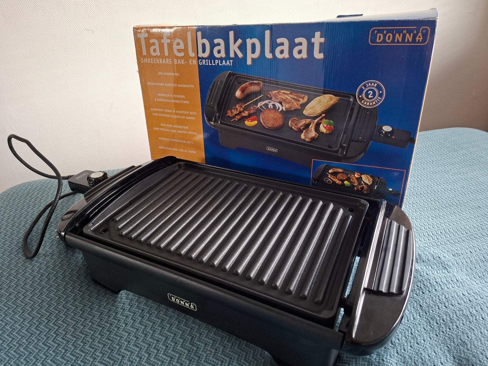 Donna Tafelbakplaat / Grillplaat - Nieuw in doos, Ophalen, Nieuw, Tafelgrill
