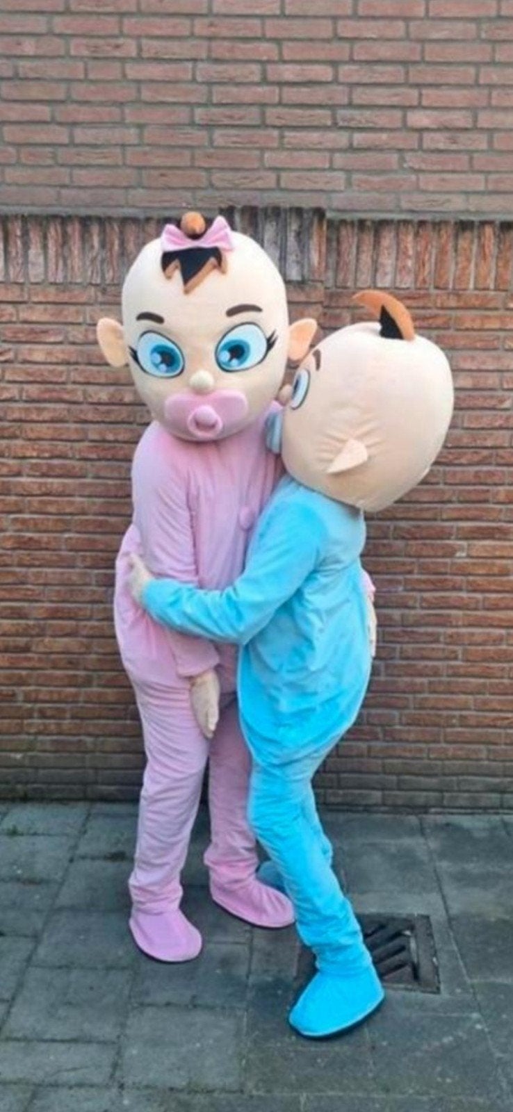 gender reveal mascotte pakket maat L / XL, Ophalen of Verzenden, Nieuw, Geboorte of Huwelijk