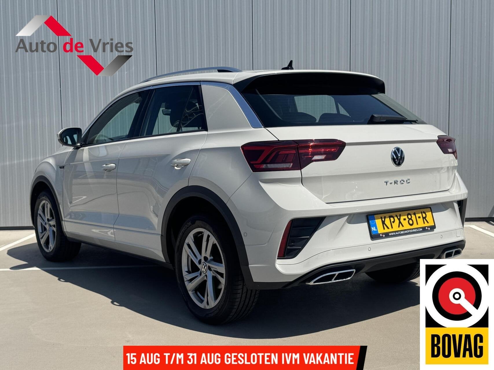 Volkswagen T-Roc 1.0 TSI R-Line|Carplay/Android|Als nieuw!, Voorwielaandrijving, Stof, Gebruikt, Met garantie (alle)
