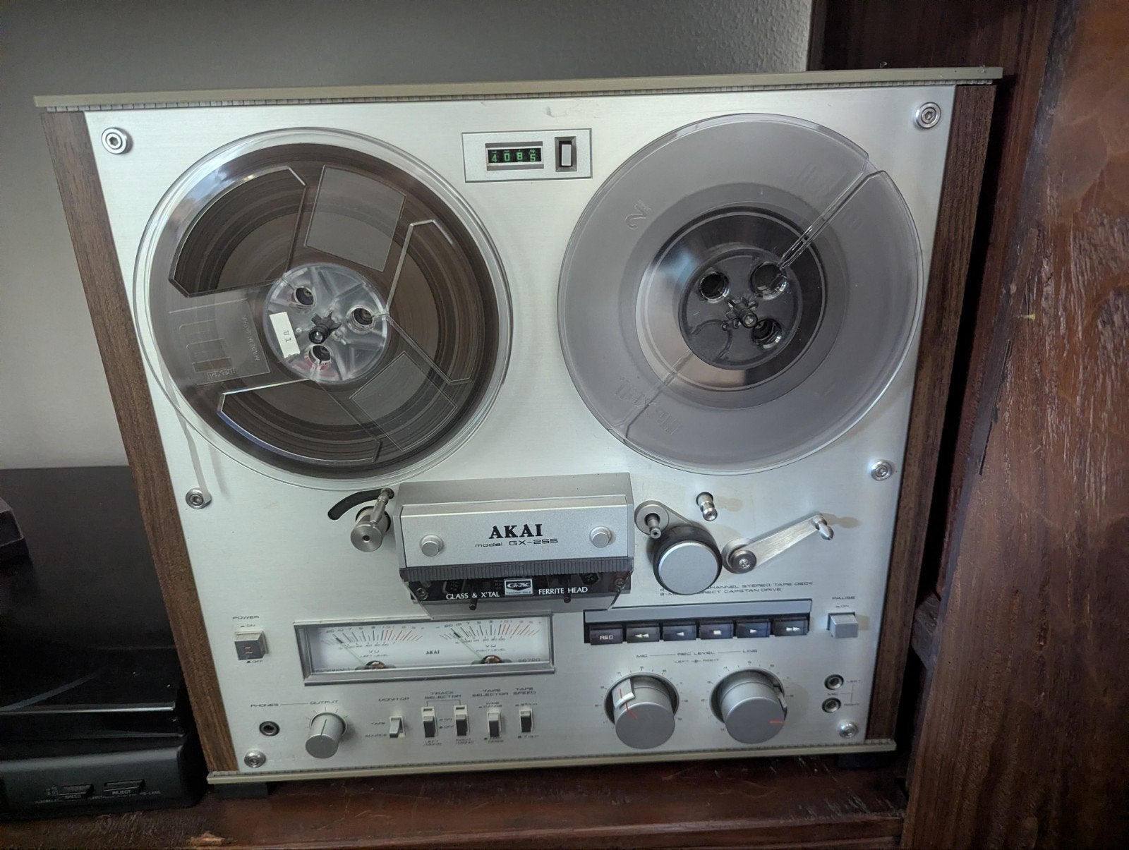 Akai GX-255 Bandrecorder in zeer goede staat, Ophalen, Bandrecorder, Met banden