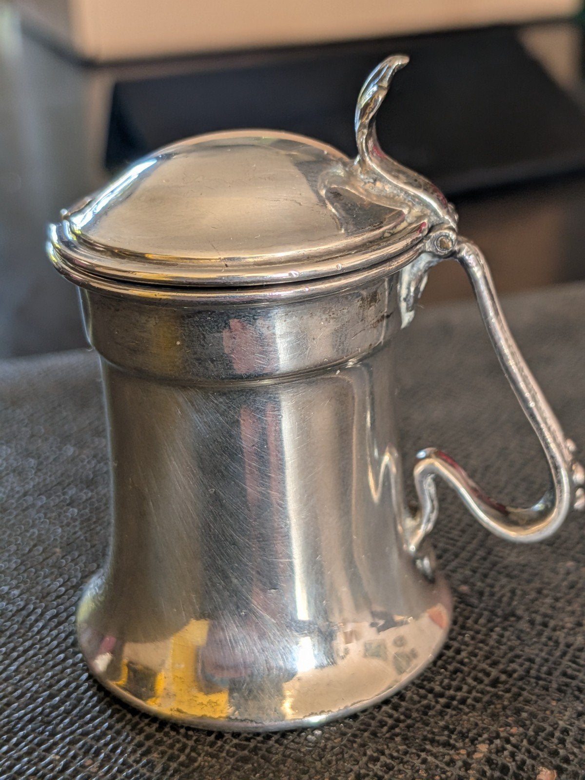 Antieke Zilveren Mosterdpot  Art Nouveau 50 gr 925 zilver, Antiek en Kunst, Ophalen of Verzenden