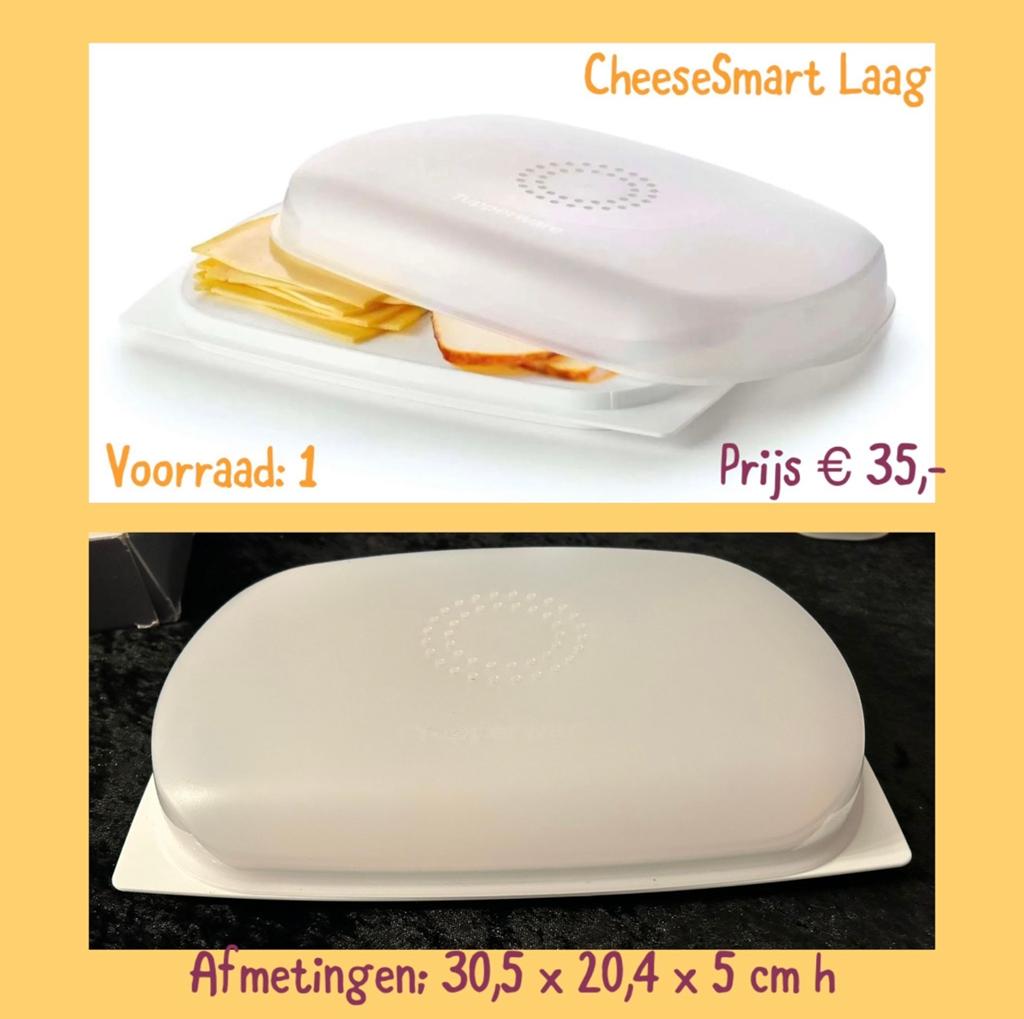 Tupperware CheeseSmart Laag - Splinternieuwe Kaasdoos, Huis en Inrichting, Ophalen of Verzenden, Nieuw, Wit, Bus of Trommel