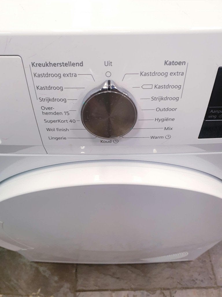 warmtepomp droger Siemens 7kg IQ300 A+ 1JAAR Garantie, Ophalen, 6 tot 8 kg, Overige typen, Refurbished