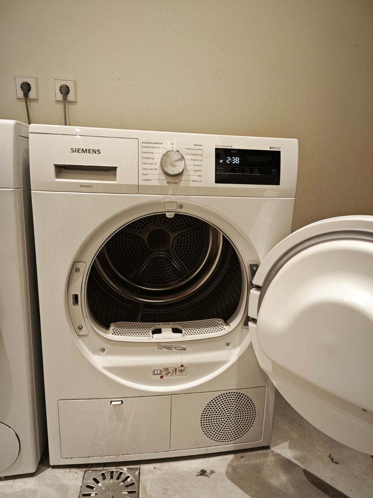 Siemens WT43N292NL Condensdroger - Zo goed als nieuw, Witgoed en Apparatuur, Wasdrogers, Ophalen, 6 tot 8 kg, Anti-kreukfase, Zo goed als nieuw