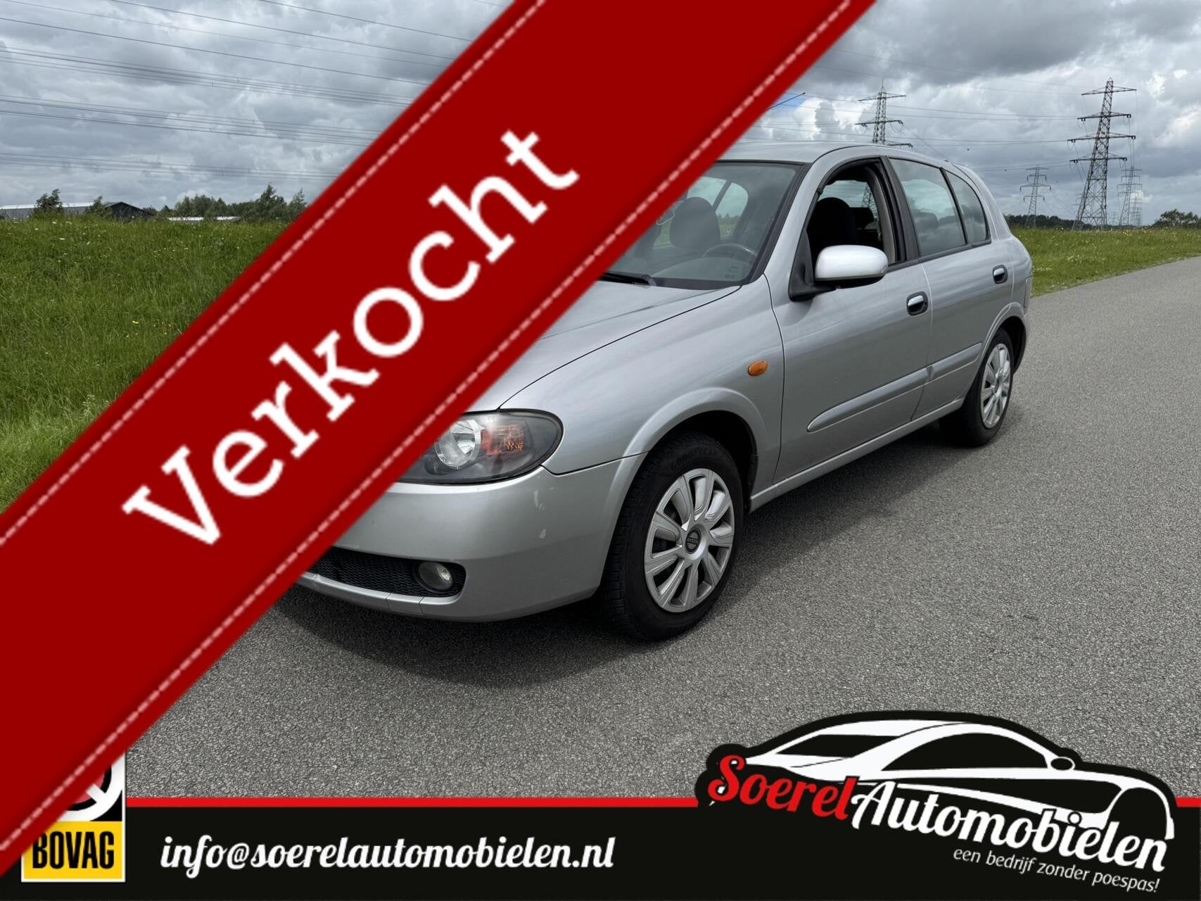 Nissan Almera 1.5 Acenta advertentie fijne goed rijdende aut, Auto's, Gebruikt, 4 cilinders, Met garantie (alle), Bedrijf