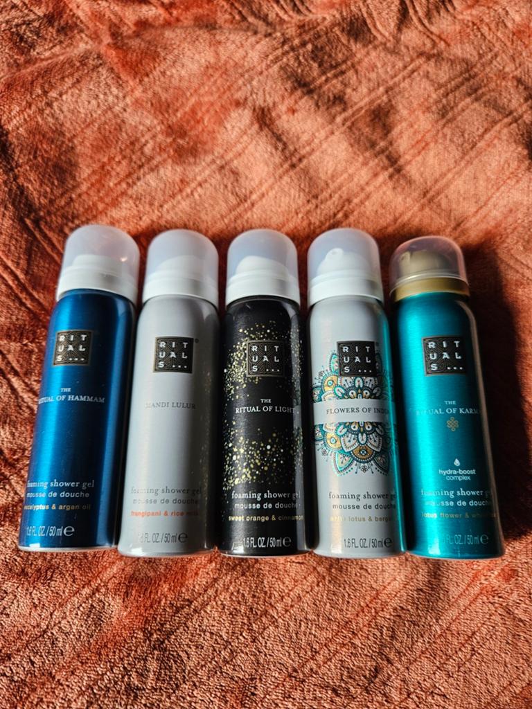 5 stuks Rituals mini doucheschuim - Handig voor op vakantie, Sieraden, Tassen en Uiterlijk, Uiterlijk | Lichaamsverzorging, Nieuw