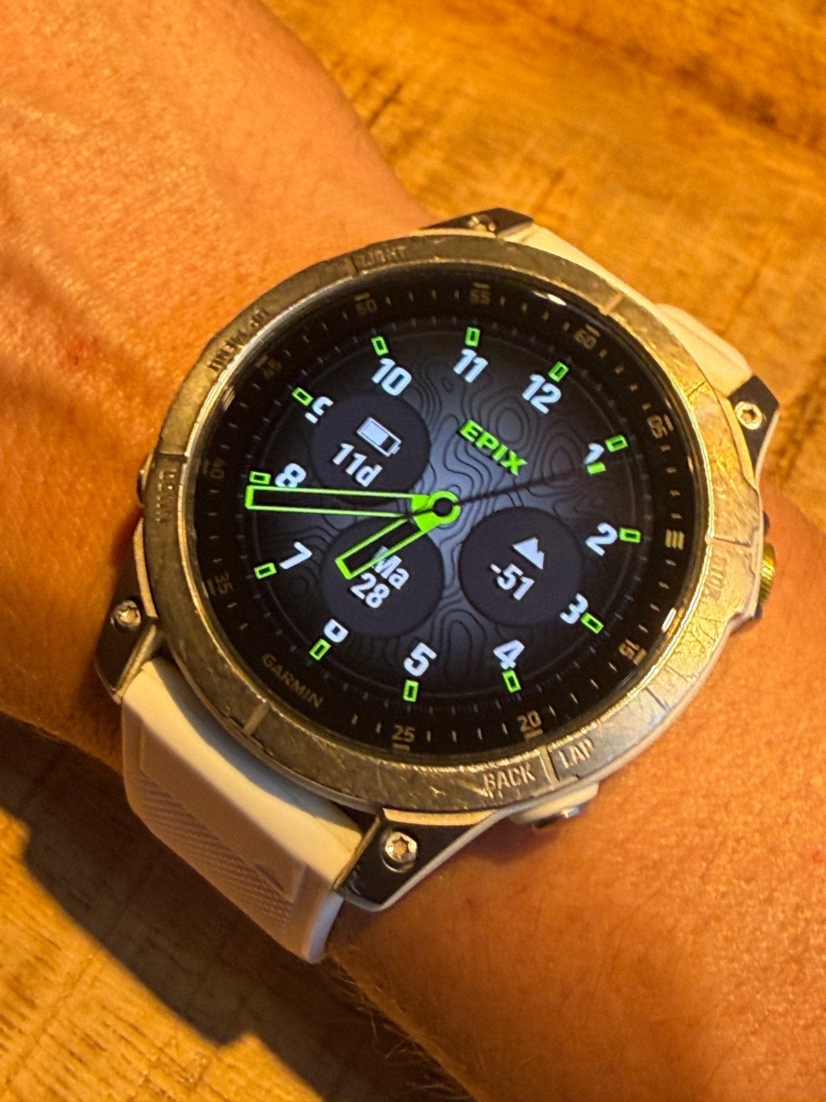Garmin Epix Gen 2 Sapphire 47mm – compleet met doos, Garmin Epix Gen 2 Sapphire Titanium, Ophalen of Verzenden, Zo goed als nieuw