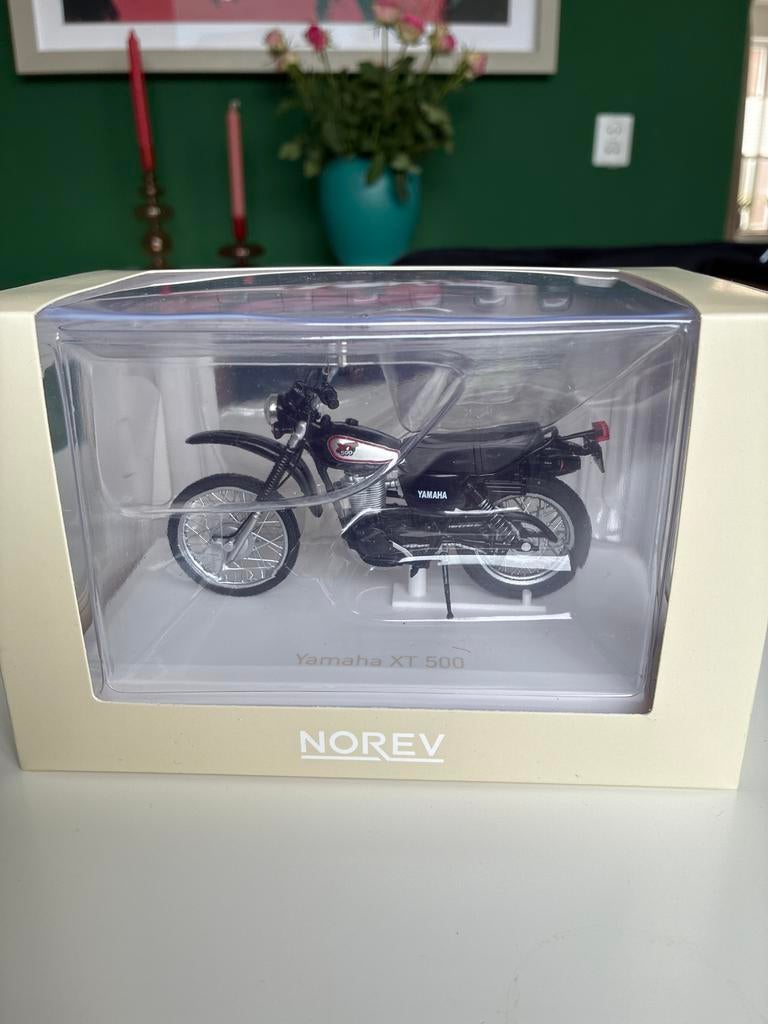 Miniatuur Yamaha XT 500 - Norev - Origineel In Verpakking, Overige merken, Nieuw, Ophalen of Verzenden, Groter dan 1:32