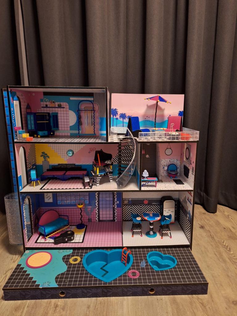 L.O.L. Surprise! OMG Huis - Poppenhuis met accessoires, Ophalen of Verzenden, Zo goed als nieuw, Poppenhuis