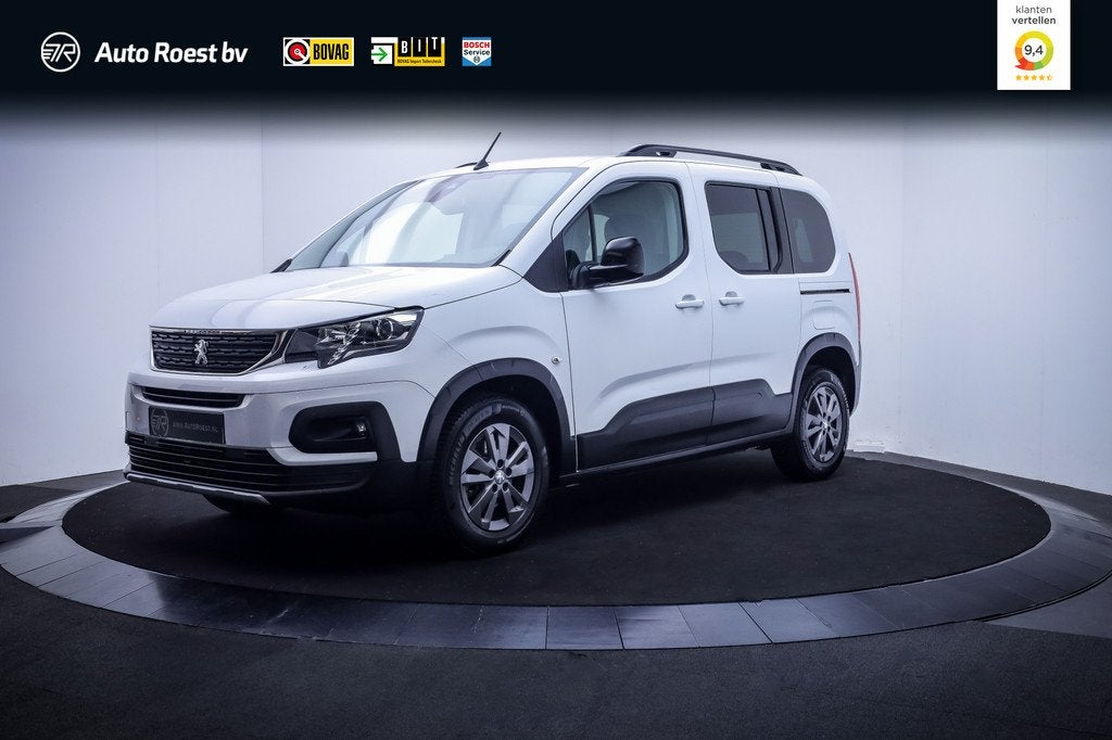 Peugeot Rifter 1.2T ALLURE Pack NAVI | 360 CAM | CARPLAY | C, Gebruikt, 1199 cc, Wit, Origineel Nederlands