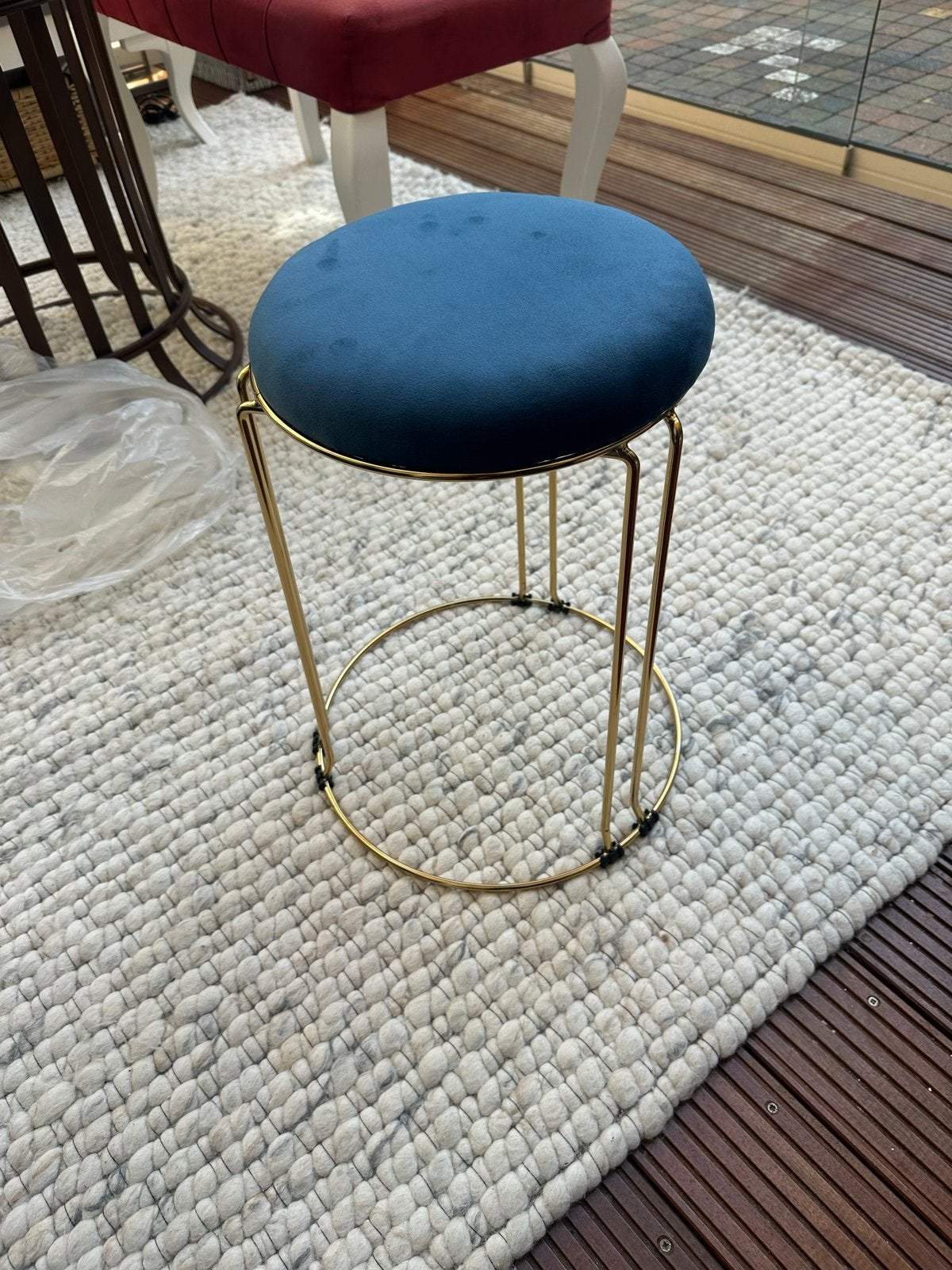 Luxaliving Kruk Poef, Ophalen, Nieuw, IJzer