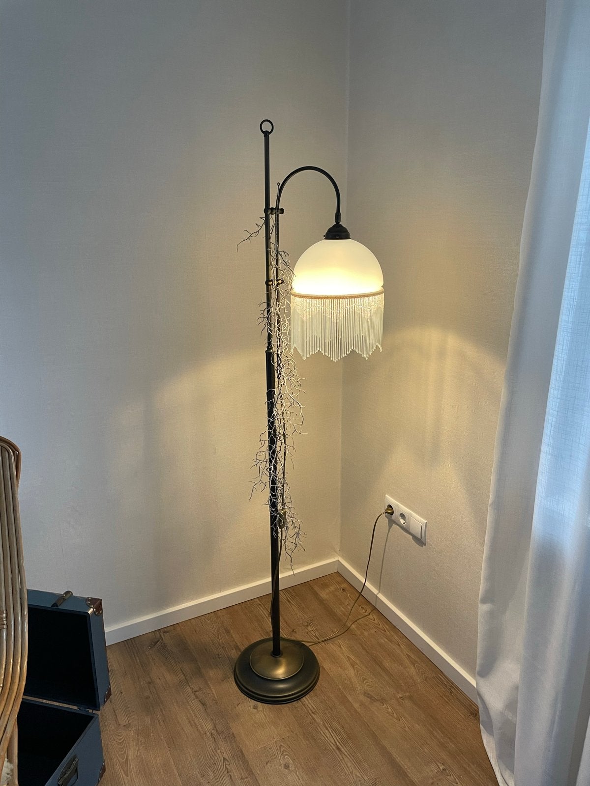 Set van 2 vintage lampen: hanglamp, staande lamp, tafellamp, Antiek en Kunst, Ophalen