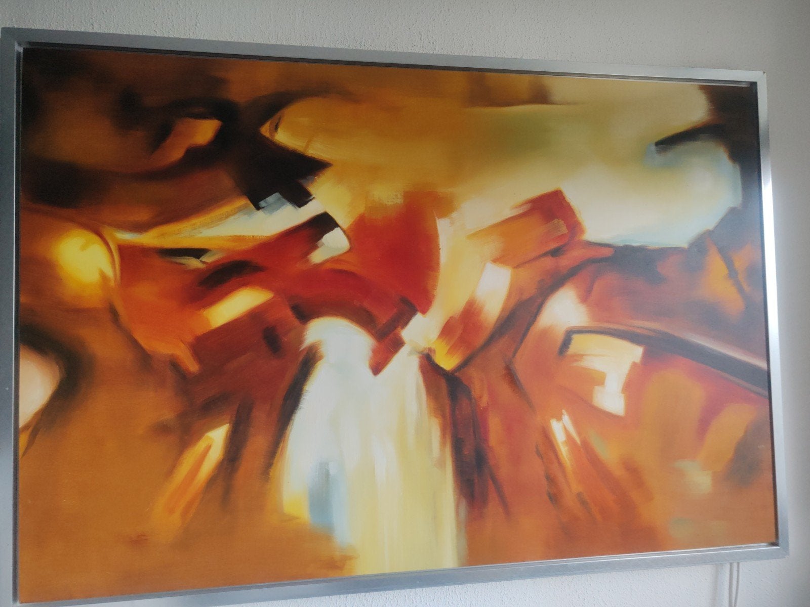 Groot abstract schilderij 110x160 cm, Ophalen