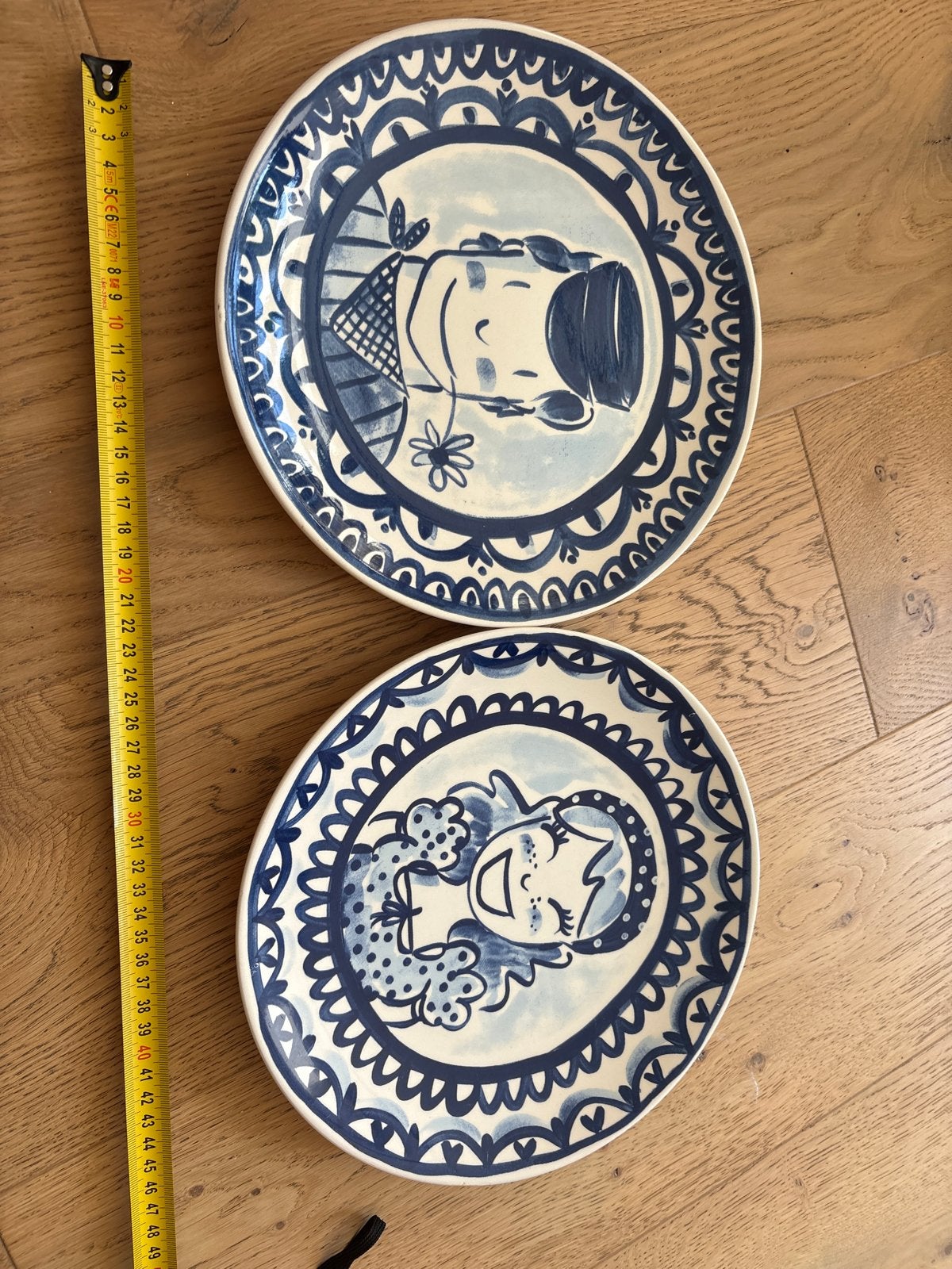 Blond Amsterdam Delfts Blond borden set - 2 stuks, Huis en Inrichting, Ophalen, Zo goed als nieuw, Delftsblauw, Bord(en)