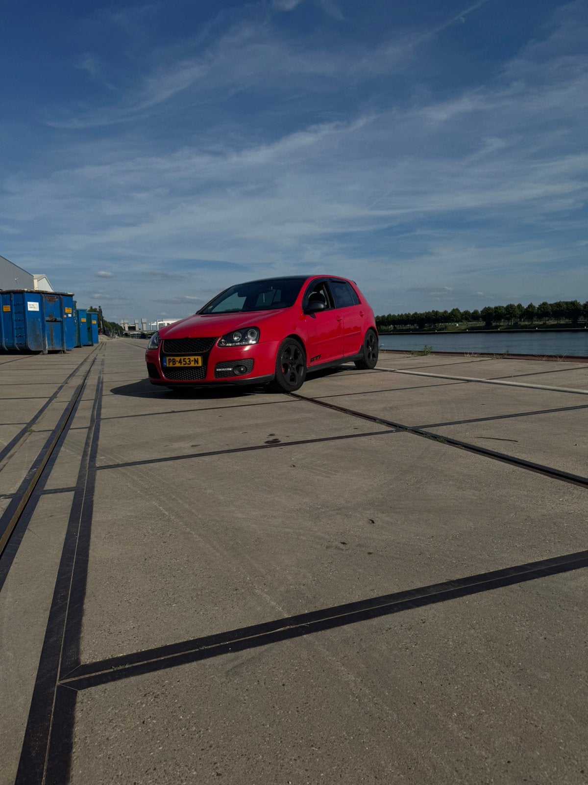 Volkswagen Golf 2.0 GTI 147KW AUT 2007 Rood, Auto's, Zwart, 4 cilinders, 1984 cc, Leder