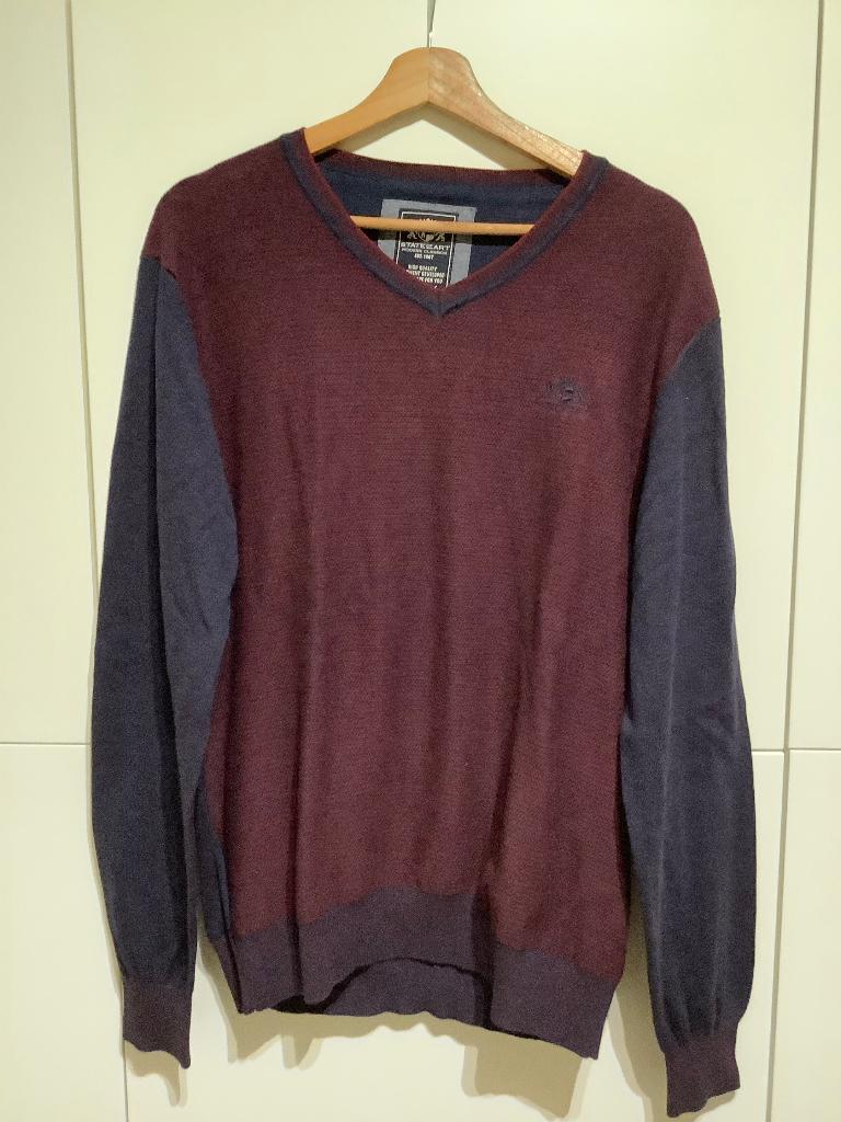 State of Art Trui Bordeaux / Marineblauw XL, State of Art, Blauw, Maat 56/58 (XL), Ophalen of Verzenden