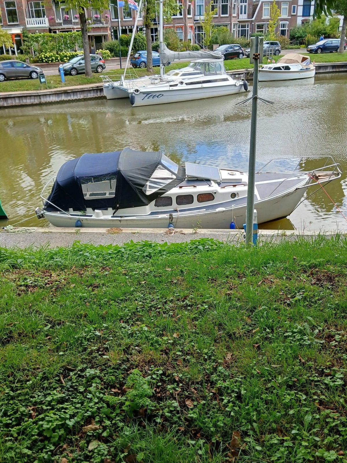 ex zeilboot met zonnepaneel, nieuwe accu en recente beurt, Ophalen, Gebruikt