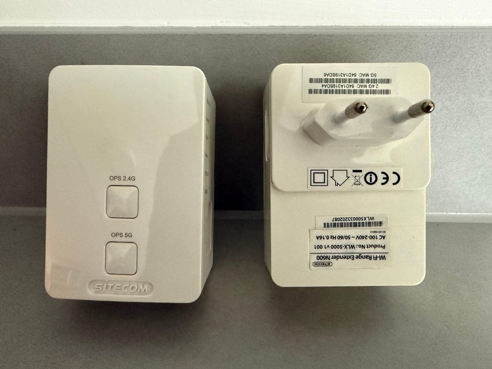 Sitecom N600 wifi range extender (2 stuks), 2.4 en 5G, Verzenden, Gebruikt