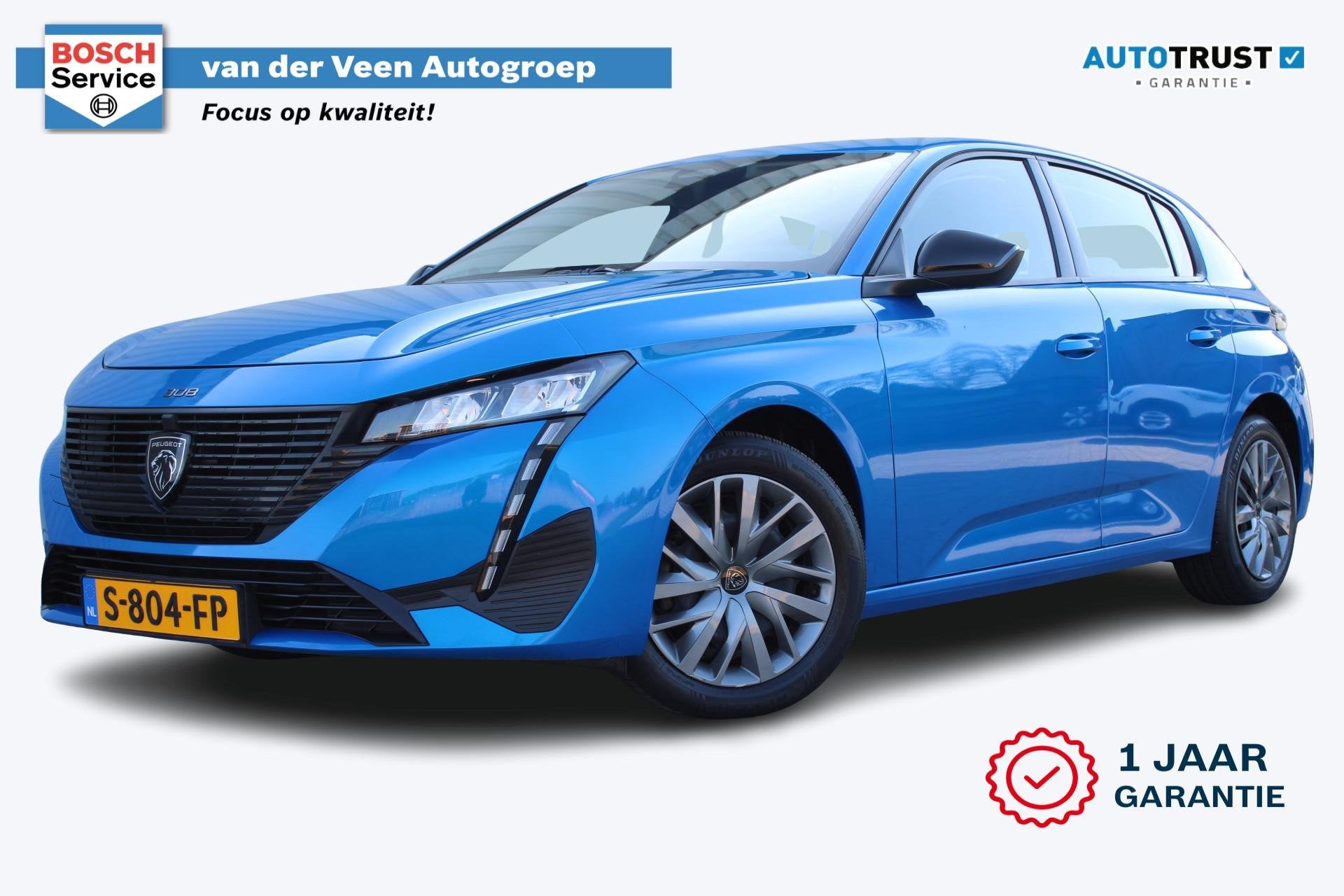 Peugeot 308 1.2 PureTech Active Pack Business | Incl. 12 maa, Stof, Gebruikt, 1199 cc, Blauw
