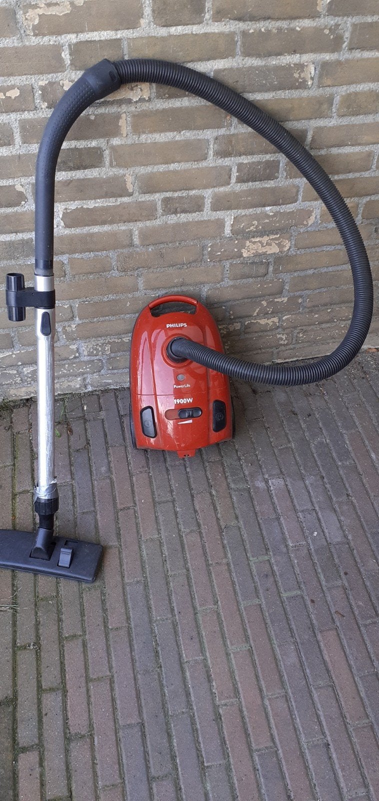 Philips PowerLife Stofzuiger 1900W - Rood, Witgoed en Apparatuur, Ophalen, Gebruikt, Philips, 1600 tot 2000 watt