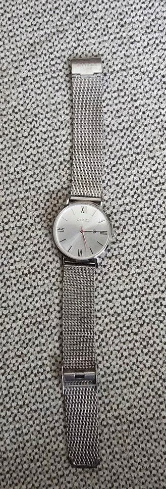 Zinzi horloge met verstelbare stalen band, Overige merken, Staal, Staal, Polshorloge