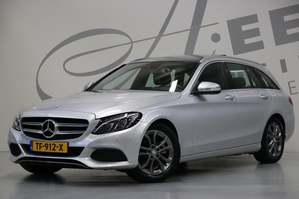 Mercedes-Benz C-klasse Estate 180 AVANTGARDE/ Panoramaschuif, Automaat, Achterwielaandrijving, Leder en Stof, 1595 cc