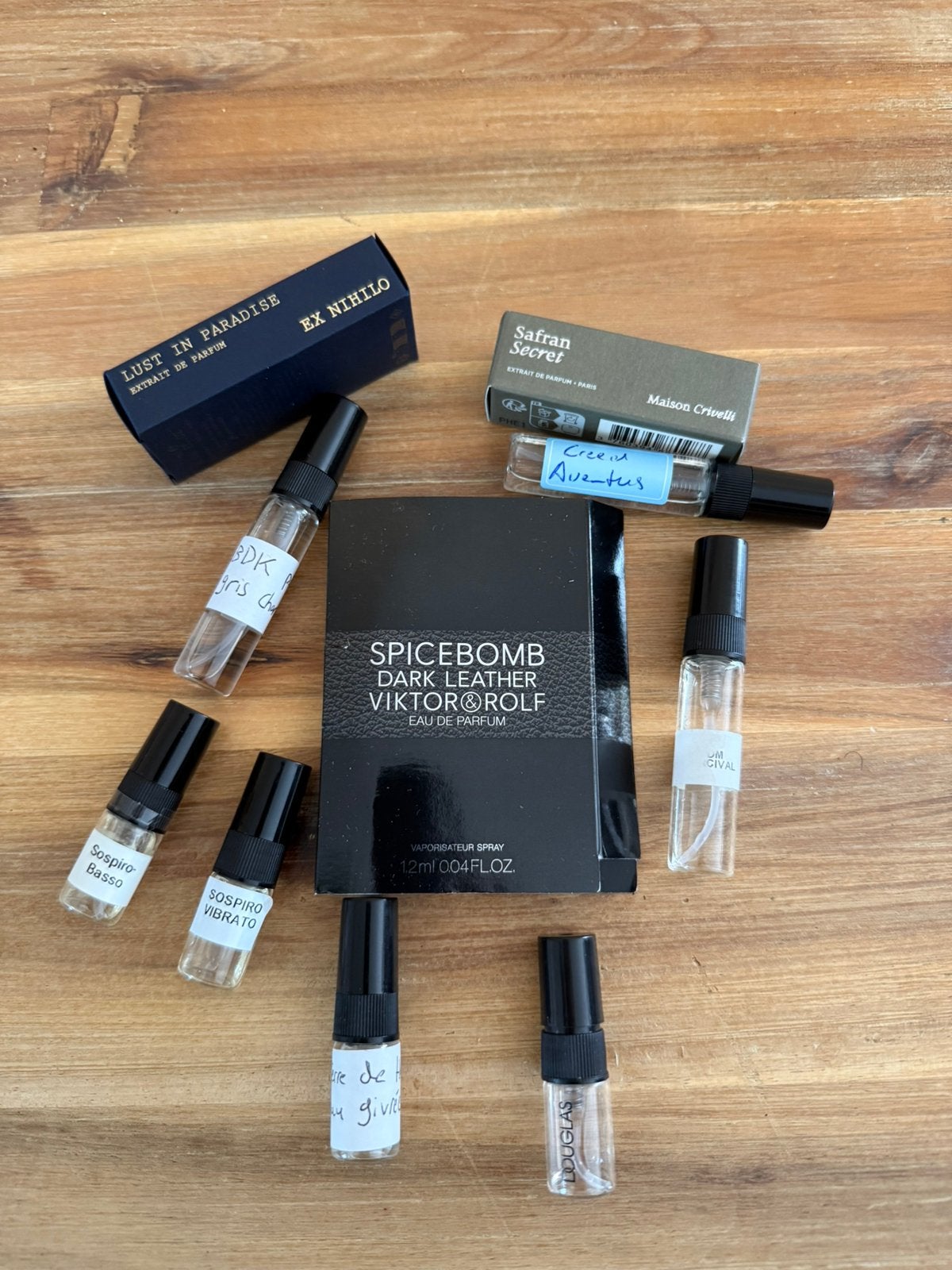 Partij niche samples/decants (Creed, Sospiro, PDM, Ex Nihilo, Verzenden, Gebruikt
