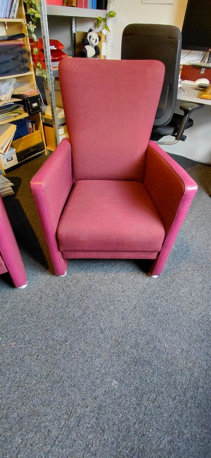 2 Prominent fauteuils  extra meubelstof, Ophalen, Gebruikt, Minder dan 75 cm, Stof