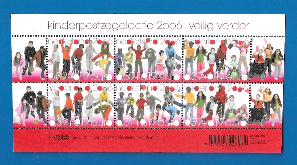 Kinderpostzegels 2006 - Veilig Verder - NVPH 2445, Postzegels en Munten, Postzegels | Nederland, Verzenden